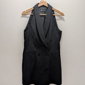 Zara Women's Black Blazer Romper